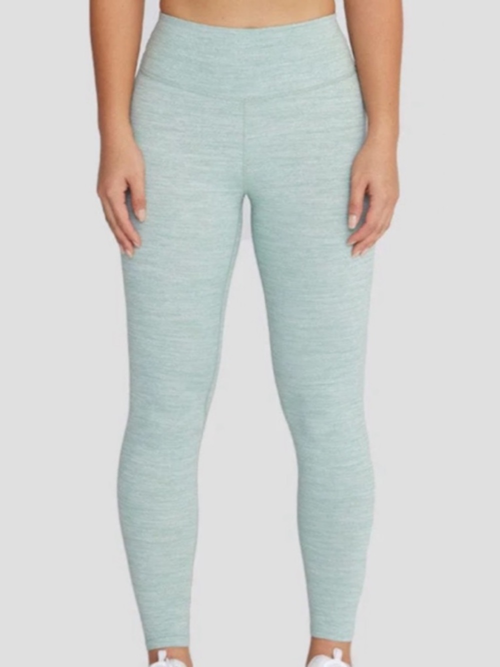 Crop Shop Boutique Heathered Seafoam Green High-Waist Leggings